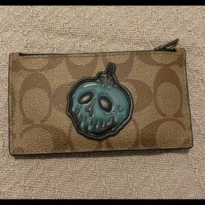 Disney x Coach Dark Poison apple card case wallet.